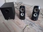 Logitech Z323 speakerset - Gebruikt, Ophalen of Verzenden, Gebruikt, Front, Rear of Stereo speakers, Overige merken