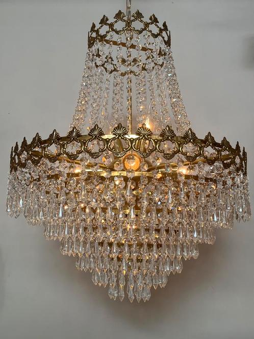 Kristallen xl Zakkroonluchter kroonluchter evht kristal, Huis en Inrichting, Lampen | Kroonluchters, Ophalen of Verzenden