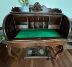 Secretaris, Mahonie, bureau met lade, antiek, vintage, Huis en Inrichting, Ophalen of Verzenden, Gebruikt