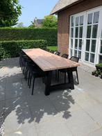 Moderne Tuintafel Douglas + Stalen poten | A Poot | DuuMaa, Ophalen of Verzenden, Nieuw, Rechthoekig, Hout