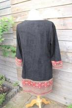 Jurk zwart/ Wijnrood Sweet Miss mt XXL suede look Vaste AAN, Kleding | Dames, Zwart, Maat 46/48 (XL) of groter, Ophalen of Verzenden