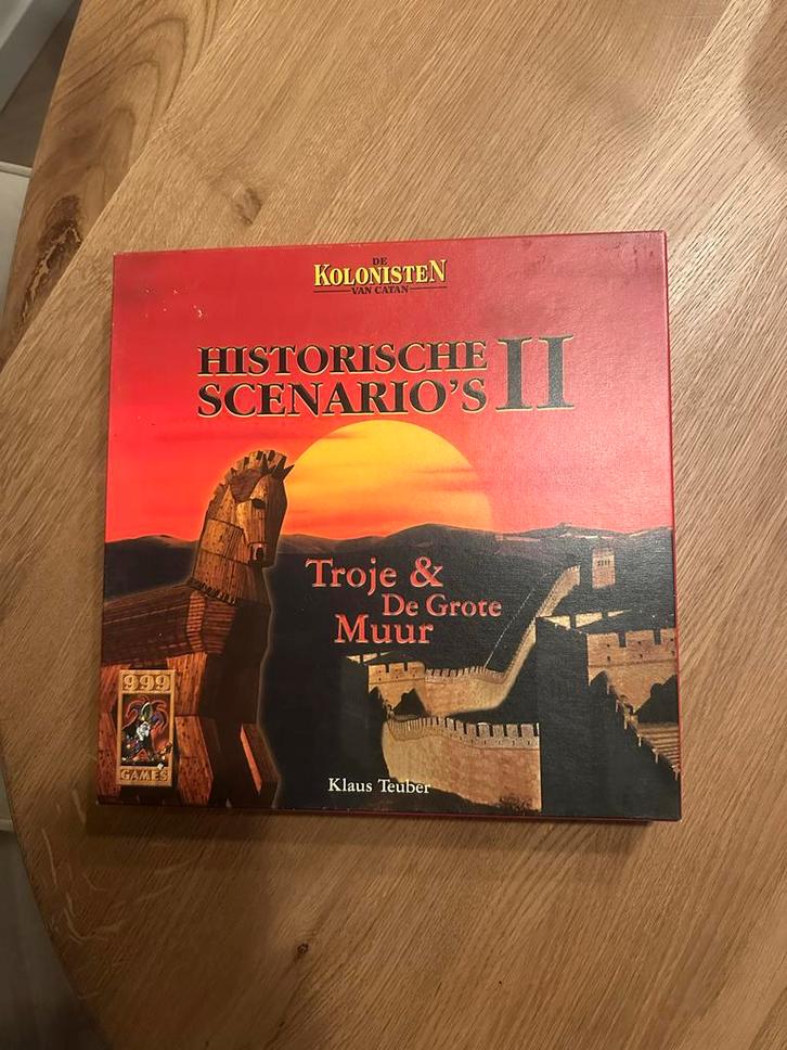 Kolonisten van Catan: Historische Scenario's II - Troje, Hobby en Vrije tijd, Gezelschapsspellen | Bordspellen, Zo goed als nieuw