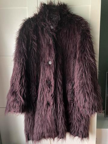 Faux fur dames jas Didi donkerpaars beschikbaar voor biedingen