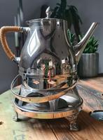 Koffie/theepot van Metawa met melkkan en lepelpotje, Antiek en Kunst, Antiek | Tin, Ophalen of Verzenden