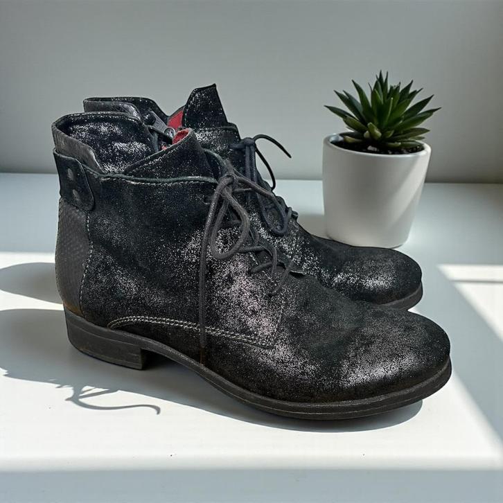 Piedi Nudi Schoenen Maat 41 Zwart Zilver Enkellaarzen, Kleding | Dames, Schoenen, Zo goed als nieuw, Lage of Enkellaarzen, Zwart