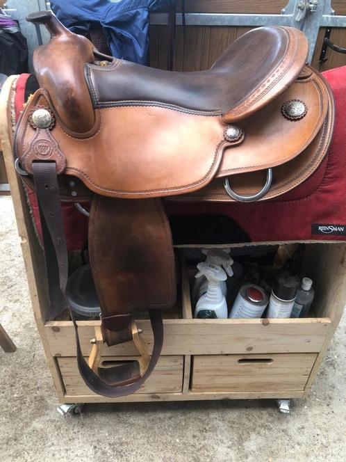 Net Triple W westernzadel, Dieren en Toebehoren, Paarden en Pony's | Zadels, Gebruikt, Western, Ophalen