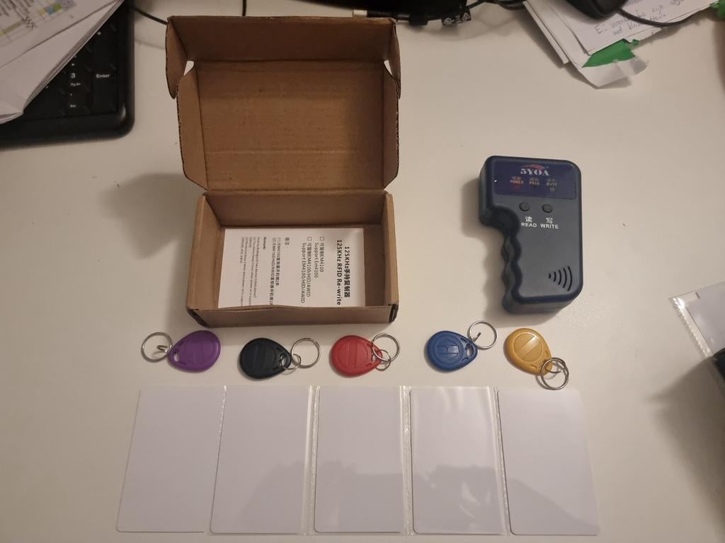 125KHz RFID Kaartlezer met Kaarten en Tags, Hobby en Vrije tijd, Elektronica-componenten, Ophalen of Verzenden