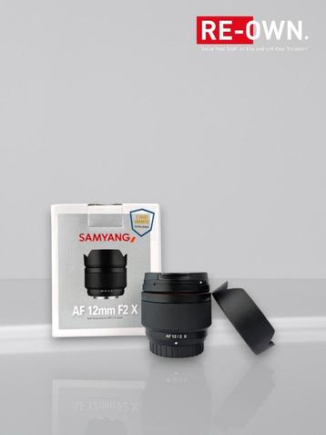 Samyang AF 12mm F/2 fuji X Mount (nieuwstaat +doos+garantie) beschikbaar voor biedingen