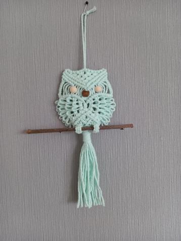 Macramé uil 6 beschikbaar voor biedingen