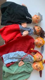 Vintage Houten Handpoppen Set van 5, Antiek en Kunst, Antiek | Speelgoed, Ophalen of Verzenden