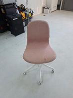Roze Bureaustoel met Wieltjes - Hoogte Verstelbaar, Huis en Inrichting, Bureaustoelen, Ophalen, Gebruikt, Roze, Bureaustoel
