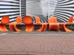 6 oranje Verner Panton S chairs Fehlbaum design retro, Vijf, Zes of meer stoelen, Kunststof, Gebruikt, Ophalen of Verzenden