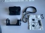 Lederen camera bag - LC-X100V + leren Bronkey strap, Audio, Tv en Foto, Fotografie | Fototassen, Overige merken, Ophalen of Verzenden