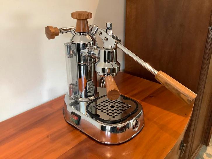La pavoni Espresso europiccola uniek mooi!, Witgoed en Apparatuur, Koffiezetapparaten, Zo goed als nieuw, Espresso apparaat, Stoompijpje
