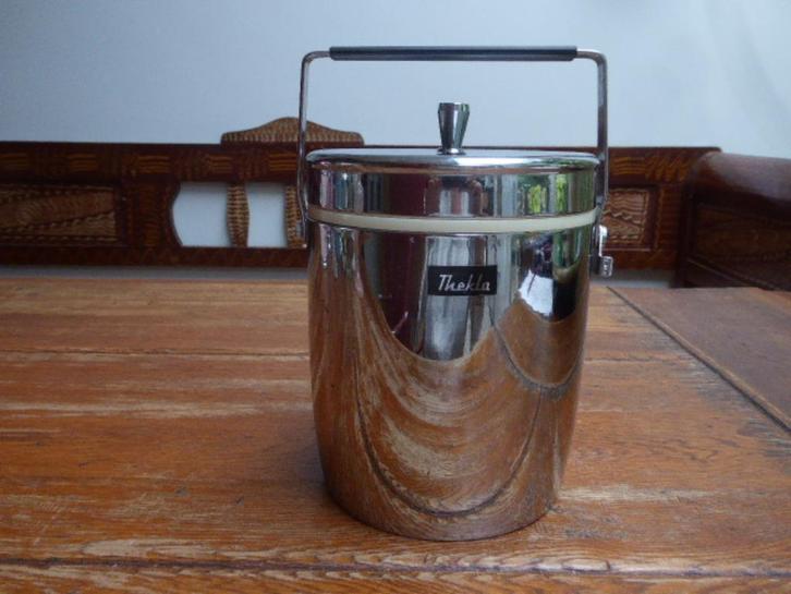 Vintage chroom ijsemmer, Thekla, Antiek en Kunst, Antiek | Woonaccessoires, Ophalen of Verzenden