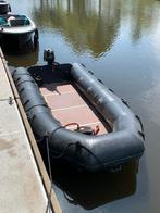 DSB 400 werkboot + 6PK 4takt Suzuki langstaart + aanhanger, Gebruikt, Hout, Benzine, Minder dan 70 pk