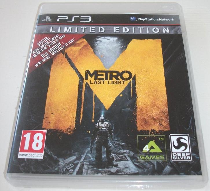 PS3 Game *** METRO: LAST LIGHT *** Limited Edition, Spelcomputers en Games, Games | Sony PlayStation 3, Zo goed als nieuw, Shooter