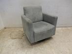 Moderne lichtgrijze draaifauteuil, Huis en Inrichting, Fauteuils, Gebruikt