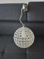 Ronde Plafondlamp met Kristallen, Huis en Inrichting, Lampen | Hanglampen, Ophalen of Verzenden, Zo goed als nieuw, Glas, Modern