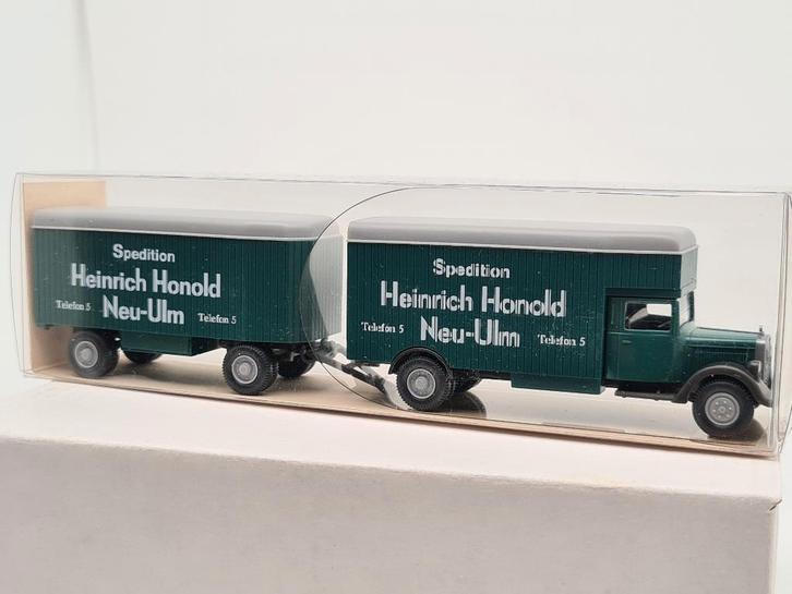 Mercedes L2500 vrachtwagen Heinrich Honold - Wiking 1/87, Hobby en Vrije tijd, Modelauto's | 1:87, Zo goed als nieuw, Bus of Vrachtwagen