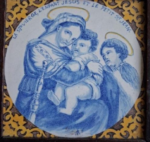 18e eeuwse tegel Proff Adolpho de Almeida, Antiek en Kunst, Antiek | Wandborden en Tegels, Ophalen of Verzenden