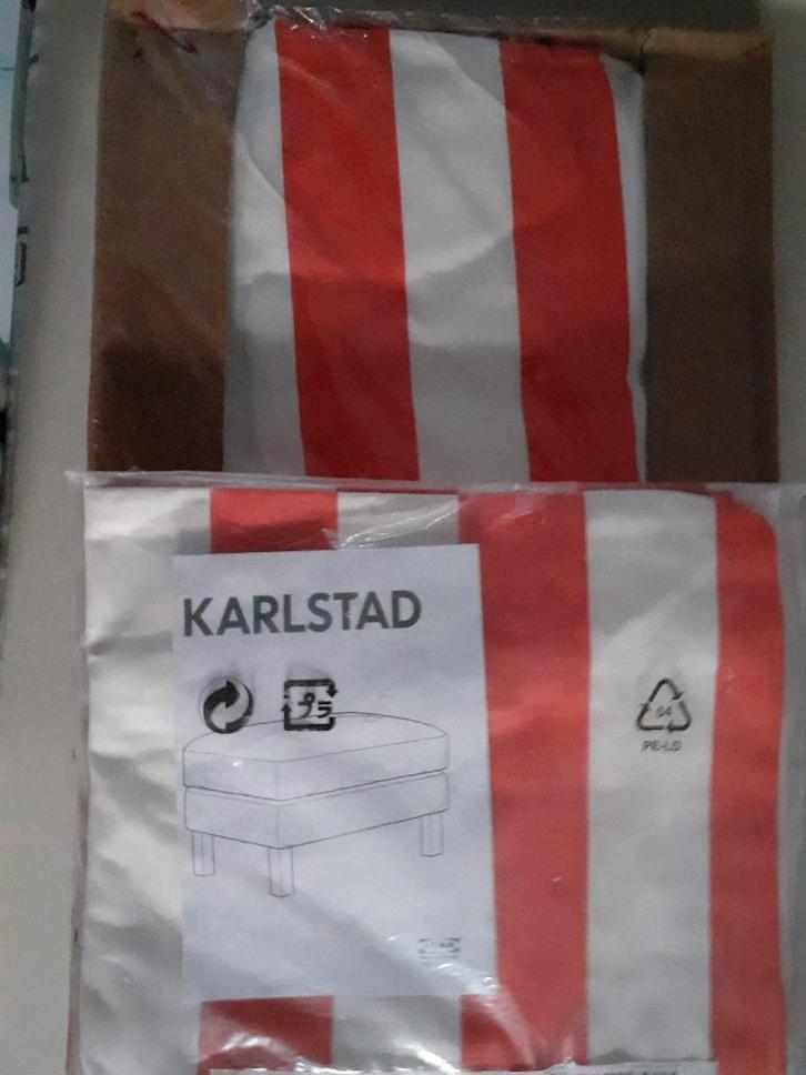 KARLSTAD nieuwe hoes fauteuil, kleur RANNEBO rood-wit ikea, Huis en Inrichting, Fauteuils, Nieuw, Stof, 75 tot 100 cm, Ophalen of Verzenden