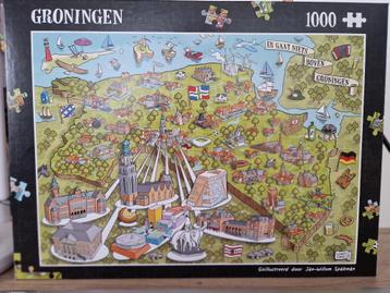 Puzzel "Er gaat niets boven Groningen" 1000 stukjes beschikbaar voor biedingen