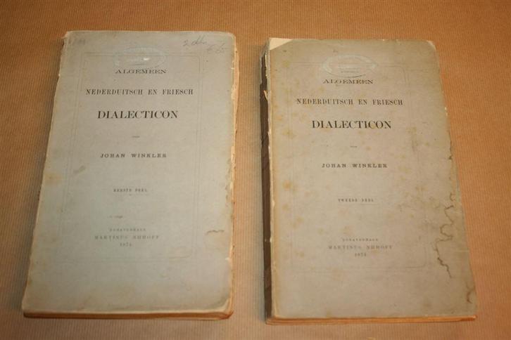 Nederduitsch en Friesch Dialecticon - Johan Winkler - 1874, Antiek en Kunst, Antiek | Boeken en Bijbels, Ophalen of Verzenden