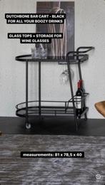 Bartrolley van Dutchbone, Huis en Inrichting, Tafels | Sidetables, Ophalen, 50 tot 100 cm, Zo goed als nieuw, Overige vormen