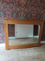 Mid century facet spiegel - verweerd glas, Gebruikt, Ophalen of Verzenden, 75 tot 100 cm, Minder dan 100 cm