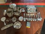 Verzilverde, zilver lepels bakjes potjes, etc, Ophalen