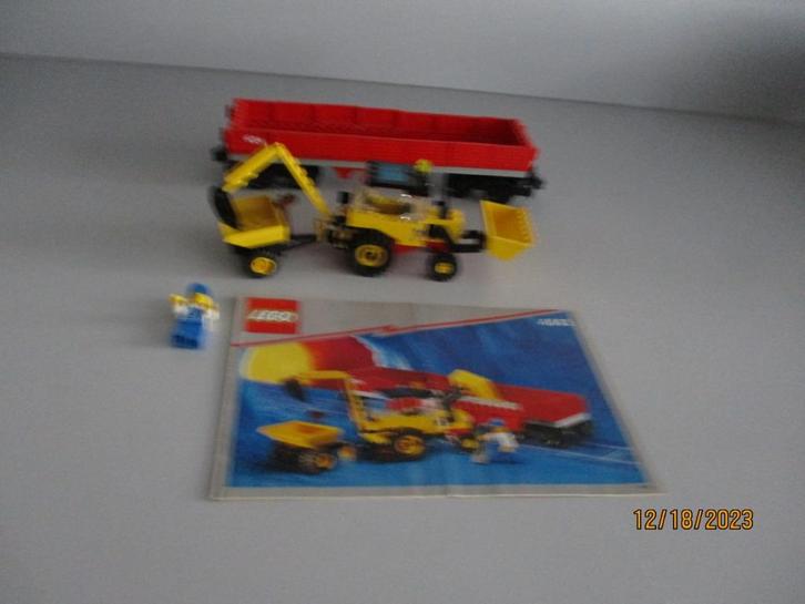 9 volt Lego 4543 Railroad Tractor Flatbed perfecte staat!!,, Kinderen en Baby's, Speelgoed | Duplo en Lego, Zo goed als nieuw