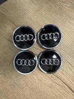 Nieuwe Audi 61mm Zwart Naafkapjes Naafdoppen Wieldoppen, Ophalen of Verzenden, Nieuw