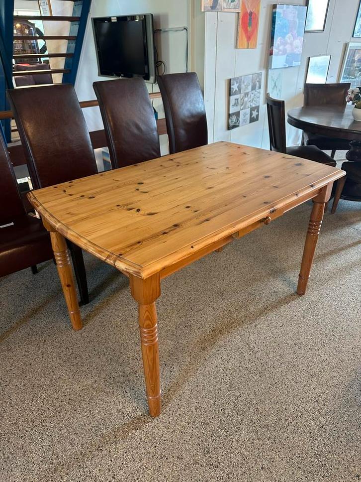 Eettafel grenen 130x80cm, Huis en Inrichting, Tafels | Eettafels, Zo goed als nieuw, 200 cm of meer, Rechthoekig, Ophalen of Verzenden
