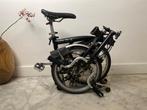 Brompton M3L Vouwfiets – 3 vernellingen – Verlengde Zadelpen, Ophalen, Gebruikt, Brompton, 16 tot 18 inch