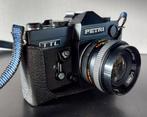 Petri TTL analoog camera met flitser en zoom opzetstuk, Audio, Tv en Foto, Fotocamera's Analoog, Ophalen of Verzenden, Zo goed als nieuw