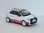 Abarth 500 R3T Rally 1/24 Wit zeer uniek, Ophalen of Verzenden, Zo goed als nieuw, Auto, Overige merken