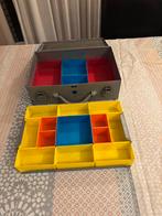 Te koop stalen koffer dubbele inzetbakken, Doe-het-zelf en Verbouw, Gereedschapskisten, Ophalen of Verzenden, Gebruikt