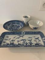 Antiek Porselein Set Blauw-Wit, Antiek en Kunst, Antiek | Porselein, Ophalen of Verzenden