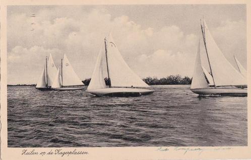 zeilen op kagerplassen  1931 tekst /zegel, Verzamelen, Ansichtkaarten | Nederland, 1920 tot 1940, Verzenden