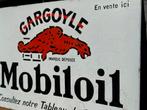 Mobiloil Emaille Reclamebord Gargoyle - Vintage Garage Decor, Antiek en Kunst, Ophalen of Verzenden