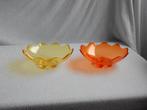 Tupperware Eleganzia Twin schaaltjes oranje/geel  bonbons, Huis en Inrichting, Keuken | Tupperware, Ophalen of Verzenden, Geel