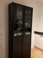 Ikea BILLY / OXBERG Boekenkast met deuren zwart, Huis en Inrichting, Kasten | Boekenkasten, Ophalen, Gebruikt, Eikenhout, 200 cm of meer