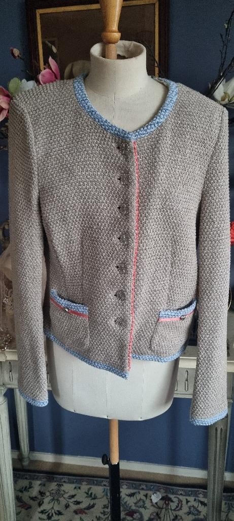 dames kolbert tweed White label maat 38, Kleding | Dames, Blauw, Nieuw, Ophalen of Verzenden, Jasje