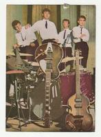 The Beatles (kaart, afmeting 10 * 14,5 cm) (E), Verzamelen, Ophalen of Verzenden, Gebruikt, Foto of Kaart