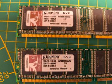 256MB DDR400 modules Kingston/Infineon beschikbaar voor biedingen