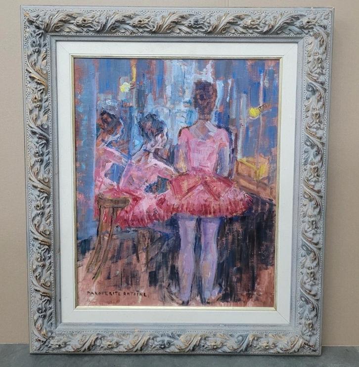 Marguerite ANTOINE, Ballerina's, Antiek en Kunst, Kunst | Schilderijen | Klassiek, Ophalen of Verzenden