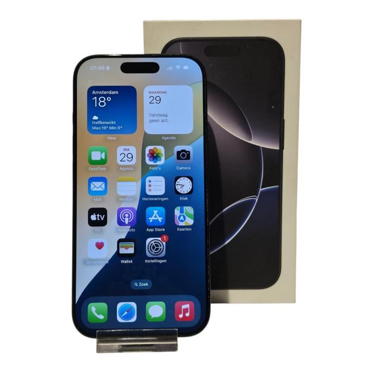 iPhone 16 Pro 512GB Black | Nette Staat, Telecommunicatie, Mobiele telefoons | Apple iPhone, Gebruikt