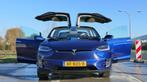 Tesla Model X 2018 Blauw, FSD, Trekhaak, Accu nov '24, Auto's, Tesla, Model X, 2433 kg, USB, Blauw