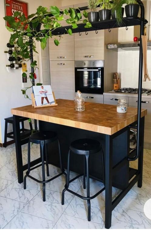 Ikea vadholma keukeneiland met rek, Huis en Inrichting, Keuken | Keukenelementen, Zo goed als nieuw, Minder dan 100 cm, 100 tot 150 cm